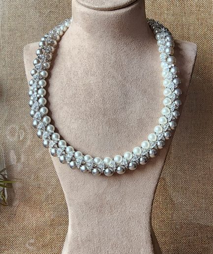Ivory Crystal Choker